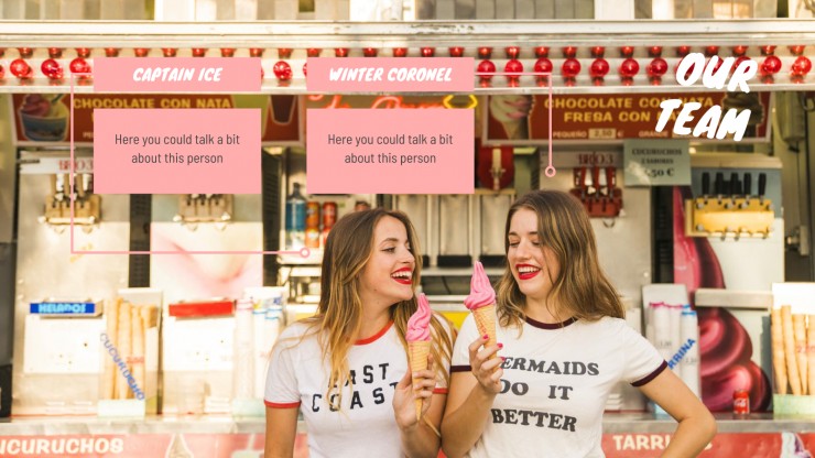 Modelo de apresentação Empresa de sorvete vegano