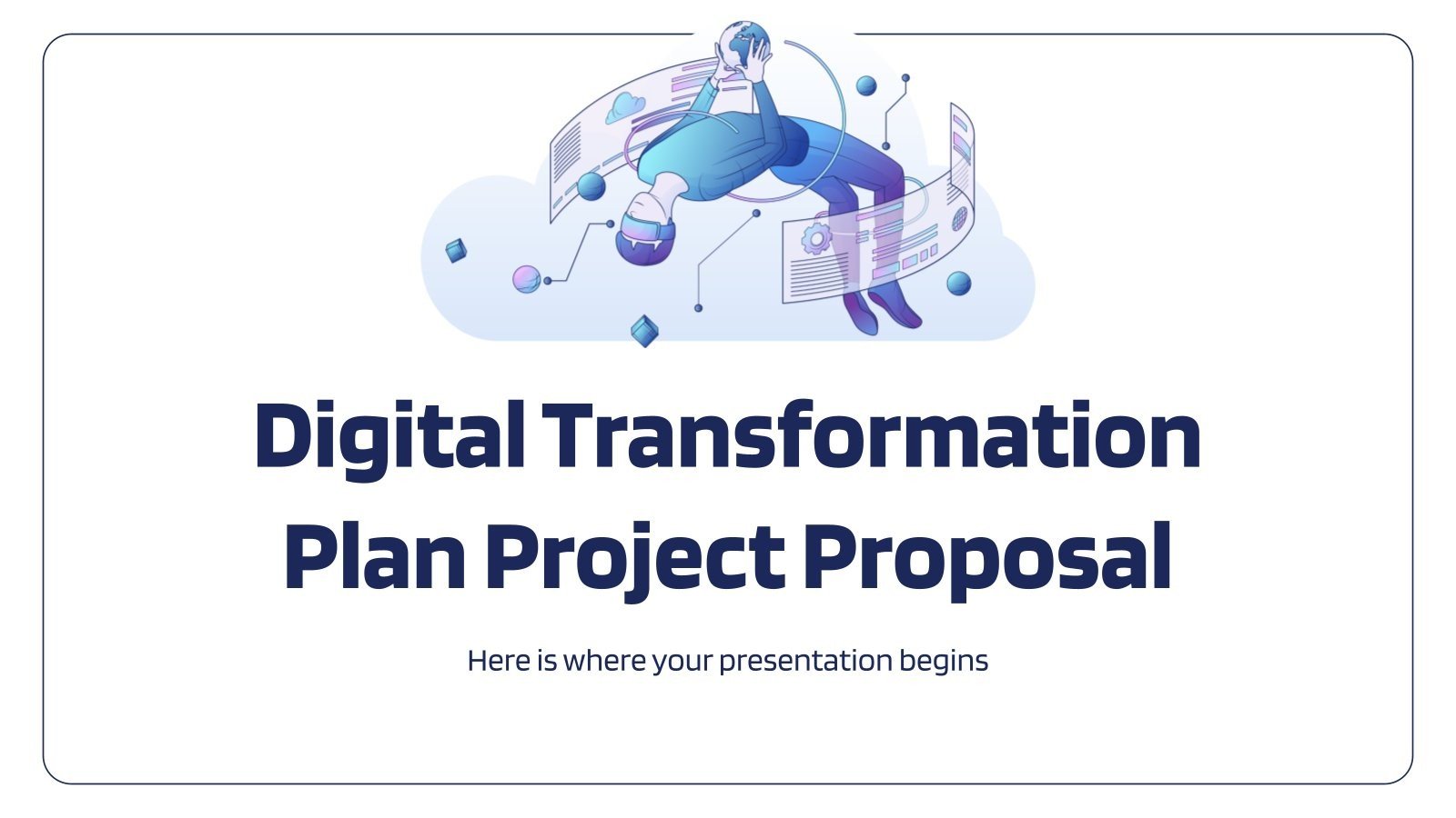 Proposition de projet de plan de transformation digitale Modèles de présentation