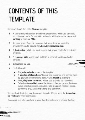 Watercolor Cookbook presentation template 