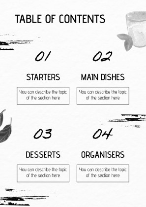Watercolor Cookbook presentation template 