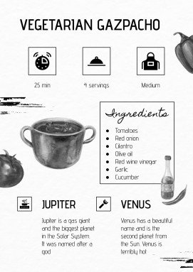 Watercolor Cookbook presentation template 