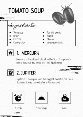 Watercolor Cookbook presentation template 