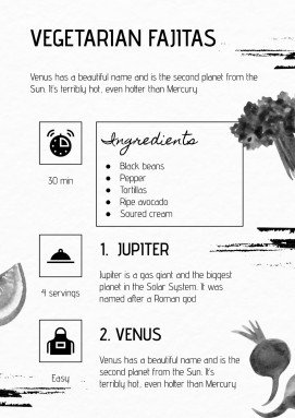 Watercolor Cookbook presentation template 
