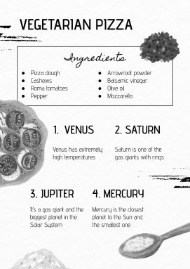 Watercolor Cookbook presentation template 