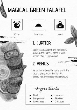 Watercolor Cookbook presentation template 