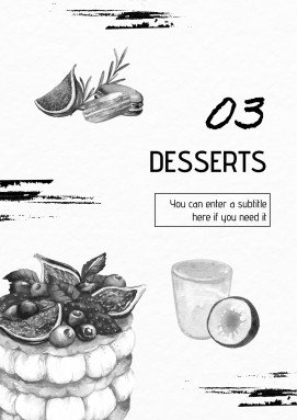 Watercolor Cookbook presentation template 