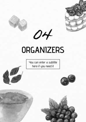 Watercolor Cookbook presentation template 