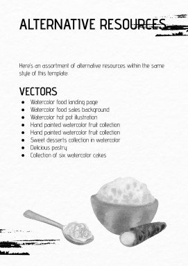 Watercolor Cookbook presentation template 
