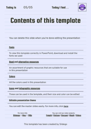 Printable Top Secret Journal presentation template 