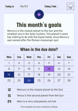 Printable Top Secret Journal presentation template 