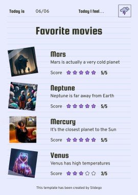 Printable Top Secret Journal presentation template 