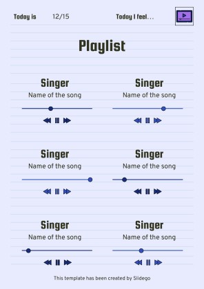 Printable Top Secret Journal presentation template 