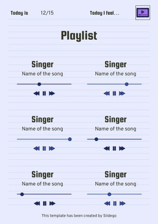 Printable Top Secret Journal presentation template 