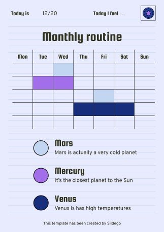 Printable Top Secret Journal presentation template 