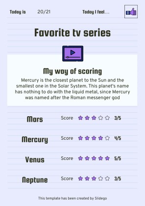 Printable Top Secret Journal presentation template 