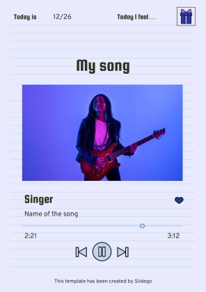 Printable Top Secret Journal presentation template 