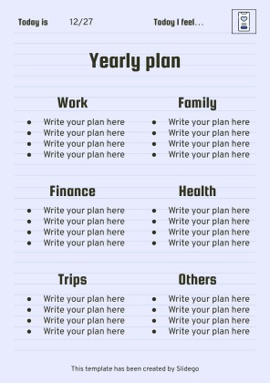 Printable Top Secret Journal presentation template 