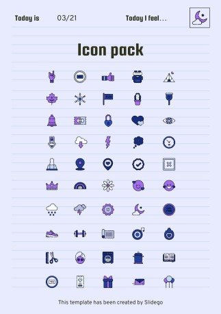 Printable Top Secret Journal presentation template 