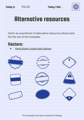 Printable Top Secret Journal presentation template 