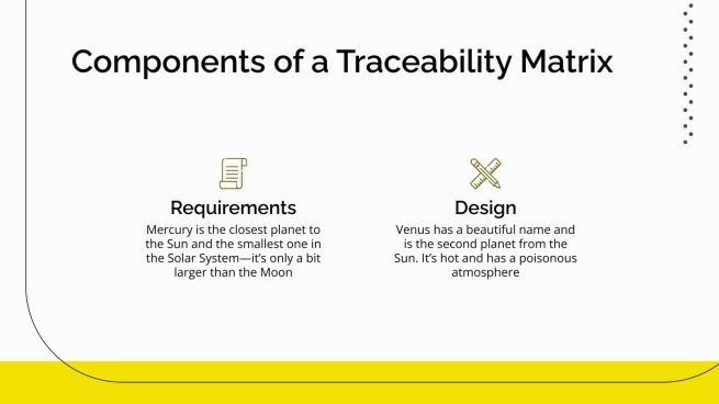 Traceability Matrix | Google Slides and PPT
