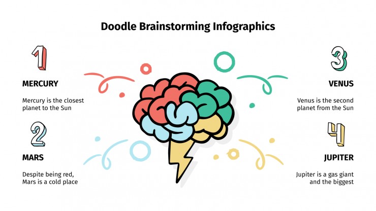 Doodle Brainstorming Infographics presentation template