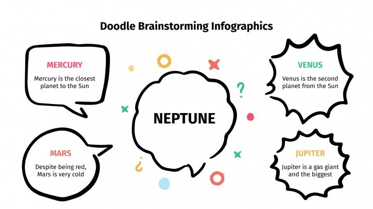 Doodle Brainstorming Infographics presentation template