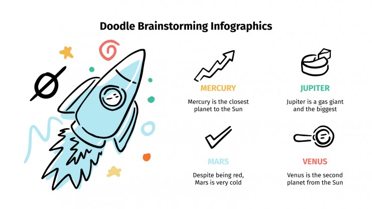 Doodle Brainstorming Infographics presentation template