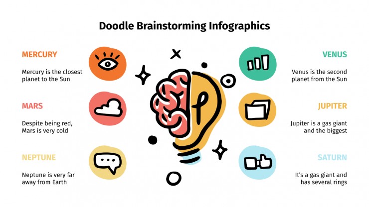 Doodle Brainstorming Infographics presentation template