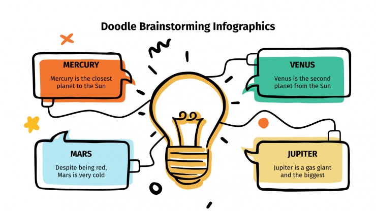 Doodle Brainstorming Infographics presentation template