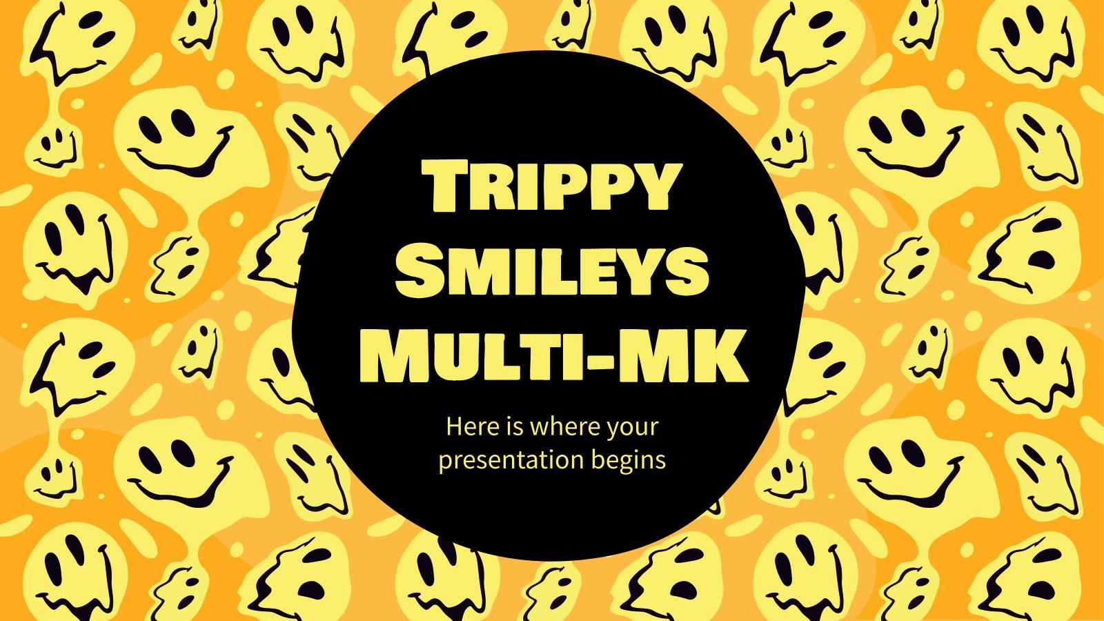 Trippy Smileys Multi-MK Präsentationsvorlage