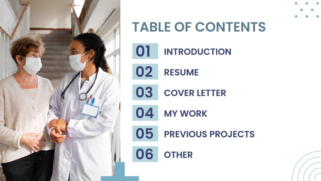 Nursing Portfolio Google Slides & PowerPoint template