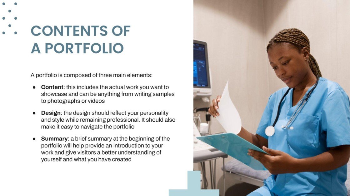 Nursing Portfolio Google Slides & PowerPoint template