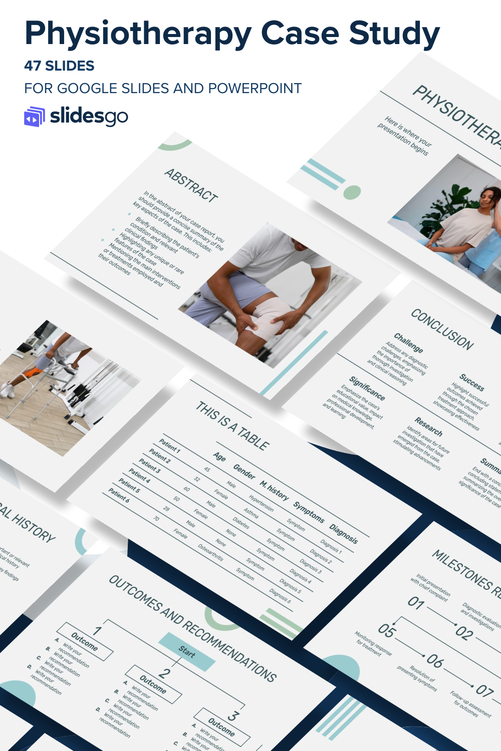 Physiotherapy Case Study | Google Slides & PowerPoint