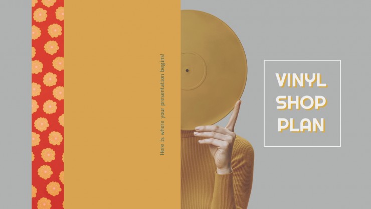 Vinyl Shop Plan presentation template