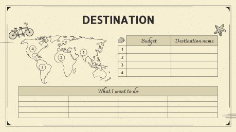 Vintage Travel Itinerary presentation template 