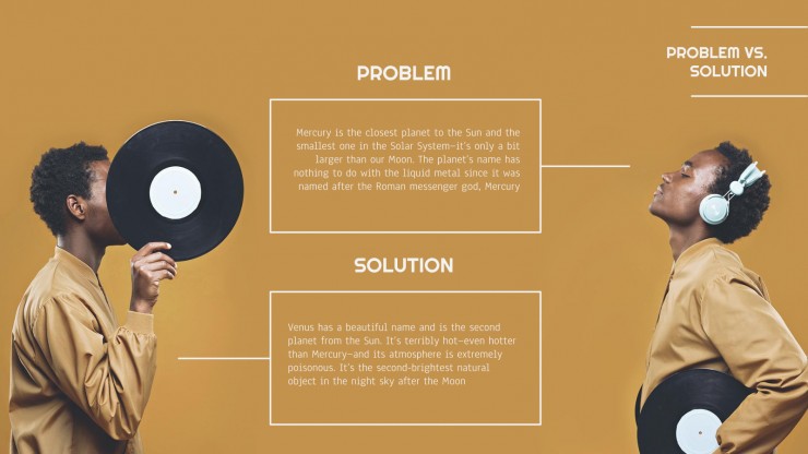 Vinyl Shop Plan presentation template
