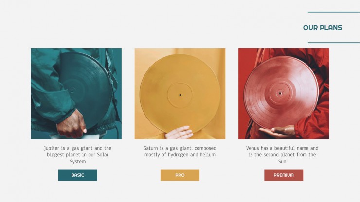 Vinyl Shop Plan presentation template