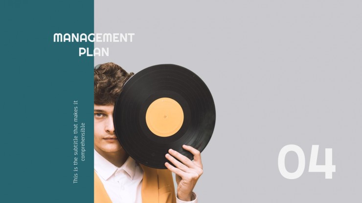 Vinyl Shop Plan presentation template