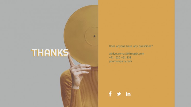 Vinyl Shop Plan presentation template