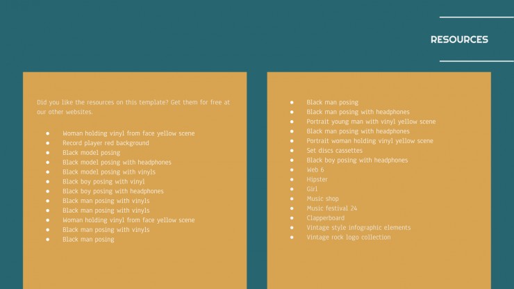 Vinyl Shop Plan presentation template