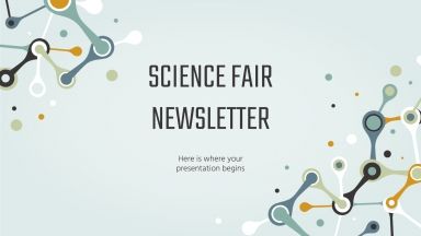 Science Fair Newsletter presentation template