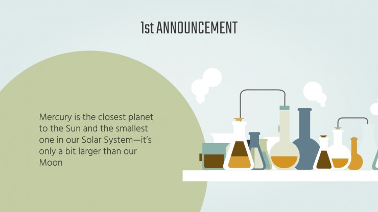 Plantilla de presentación Newsletter para una feria de ciencias