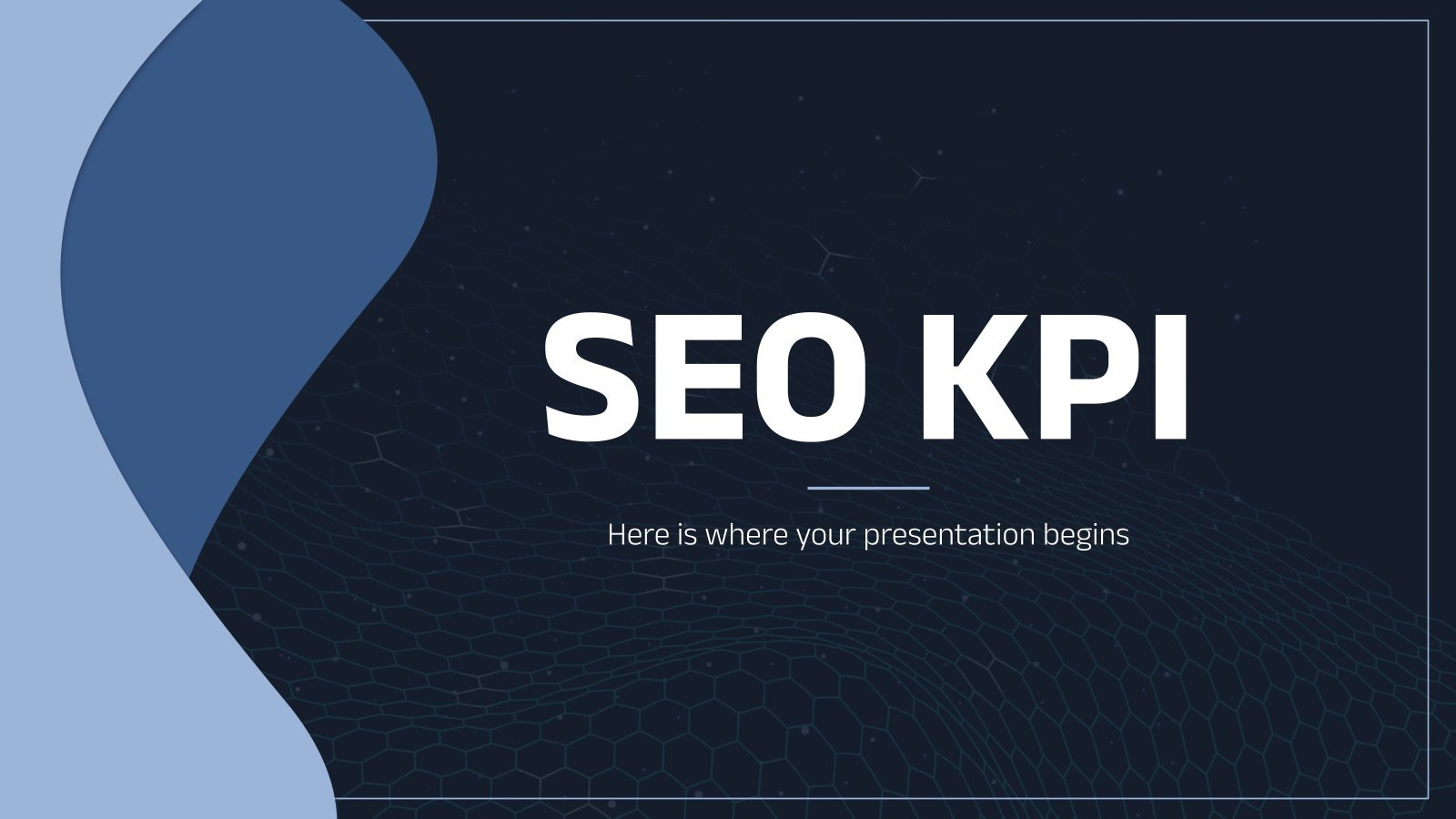 SEO KPI presentation template 