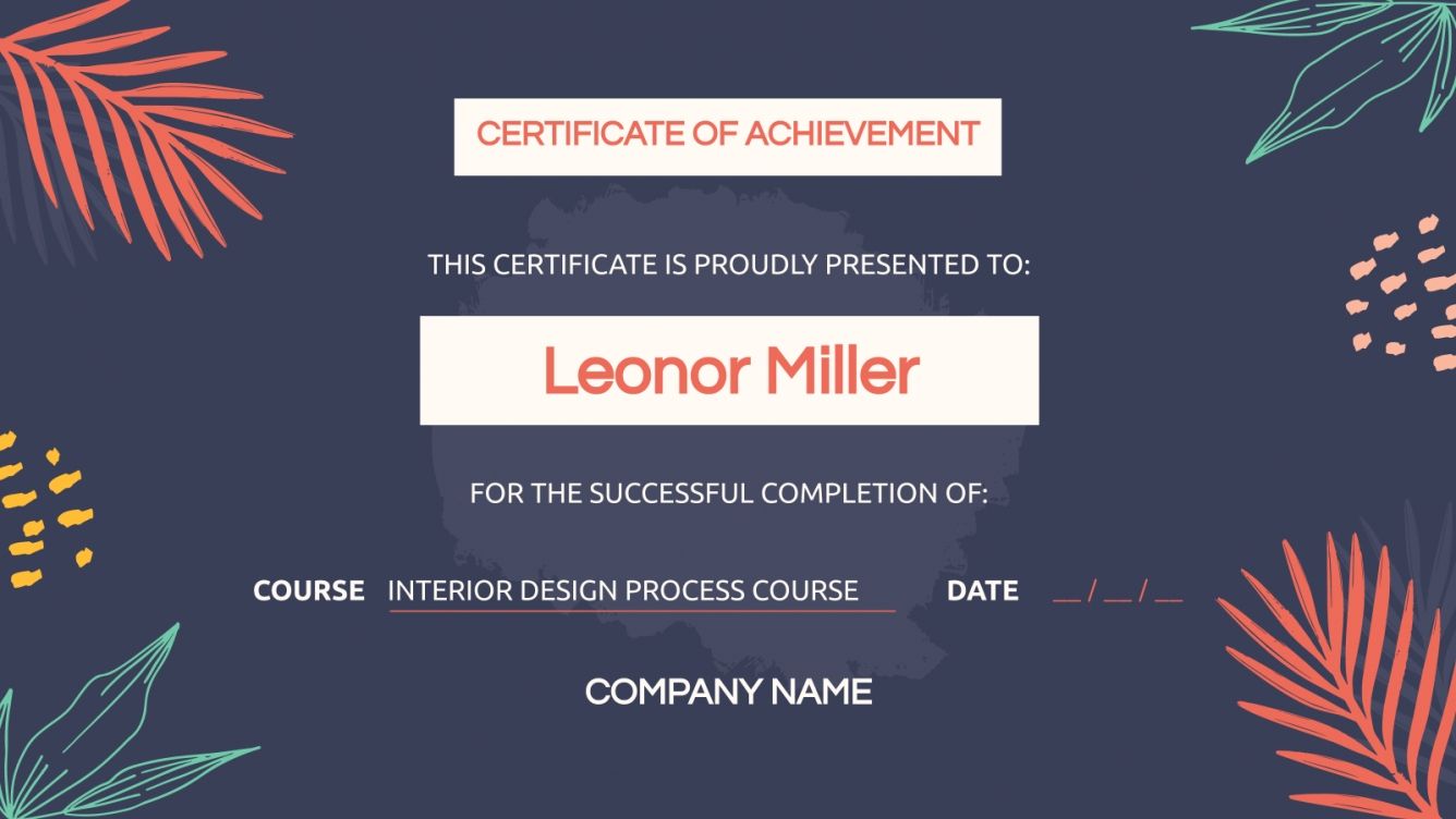 Set de certificados | Plantilla de Google Slides y PowerPoint