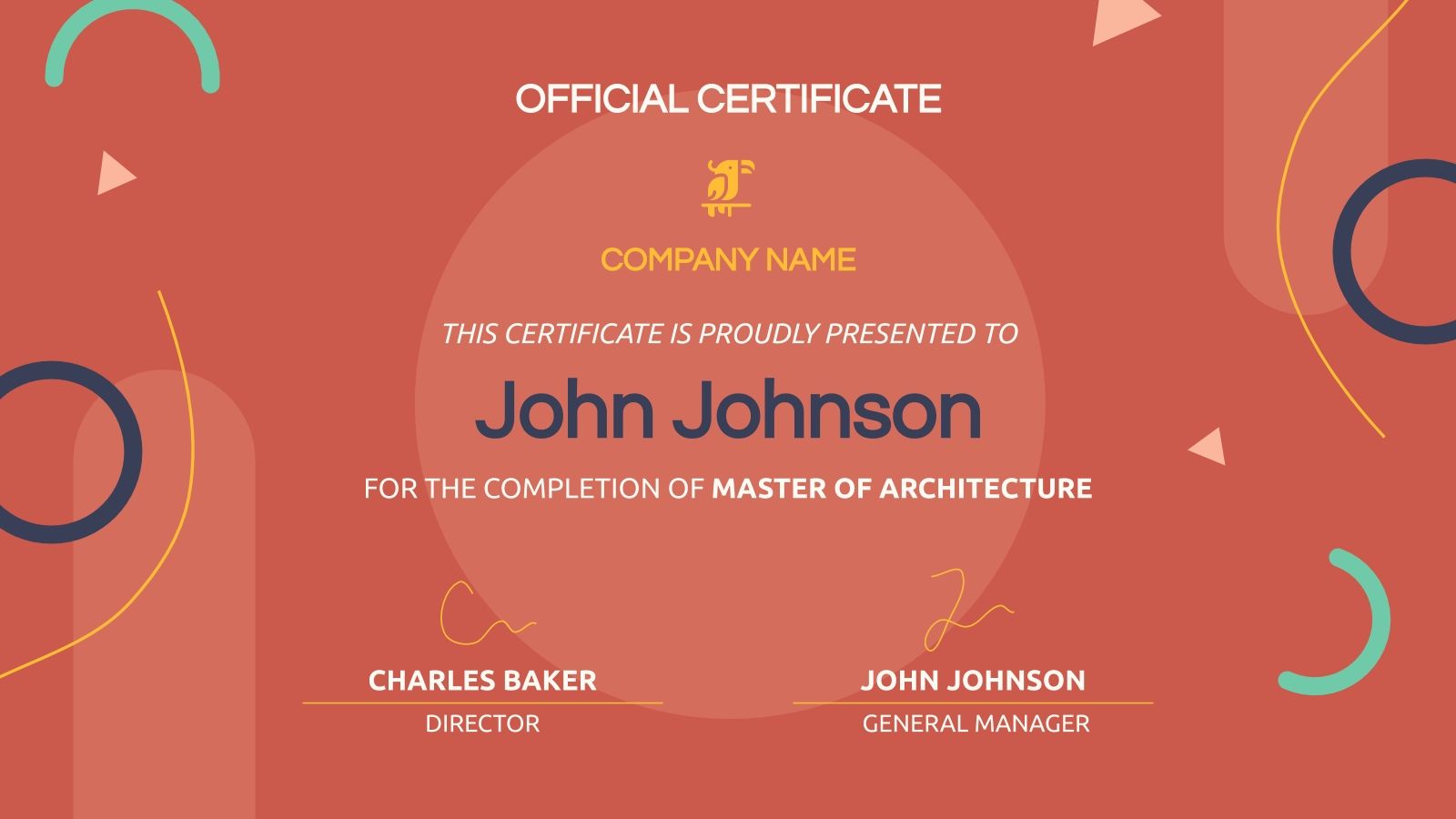 Set de certificados | Plantilla de Google Slides y PowerPoint