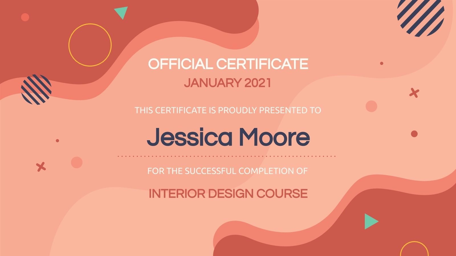 Set de certificados | Plantilla de Google Slides y PowerPoint