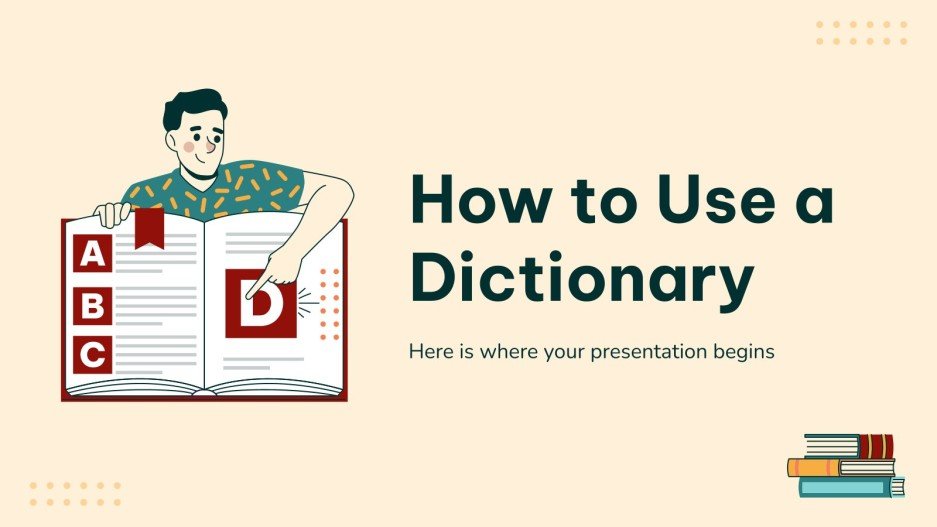 How to Use a Dictionary Google Slides & PowerPoint