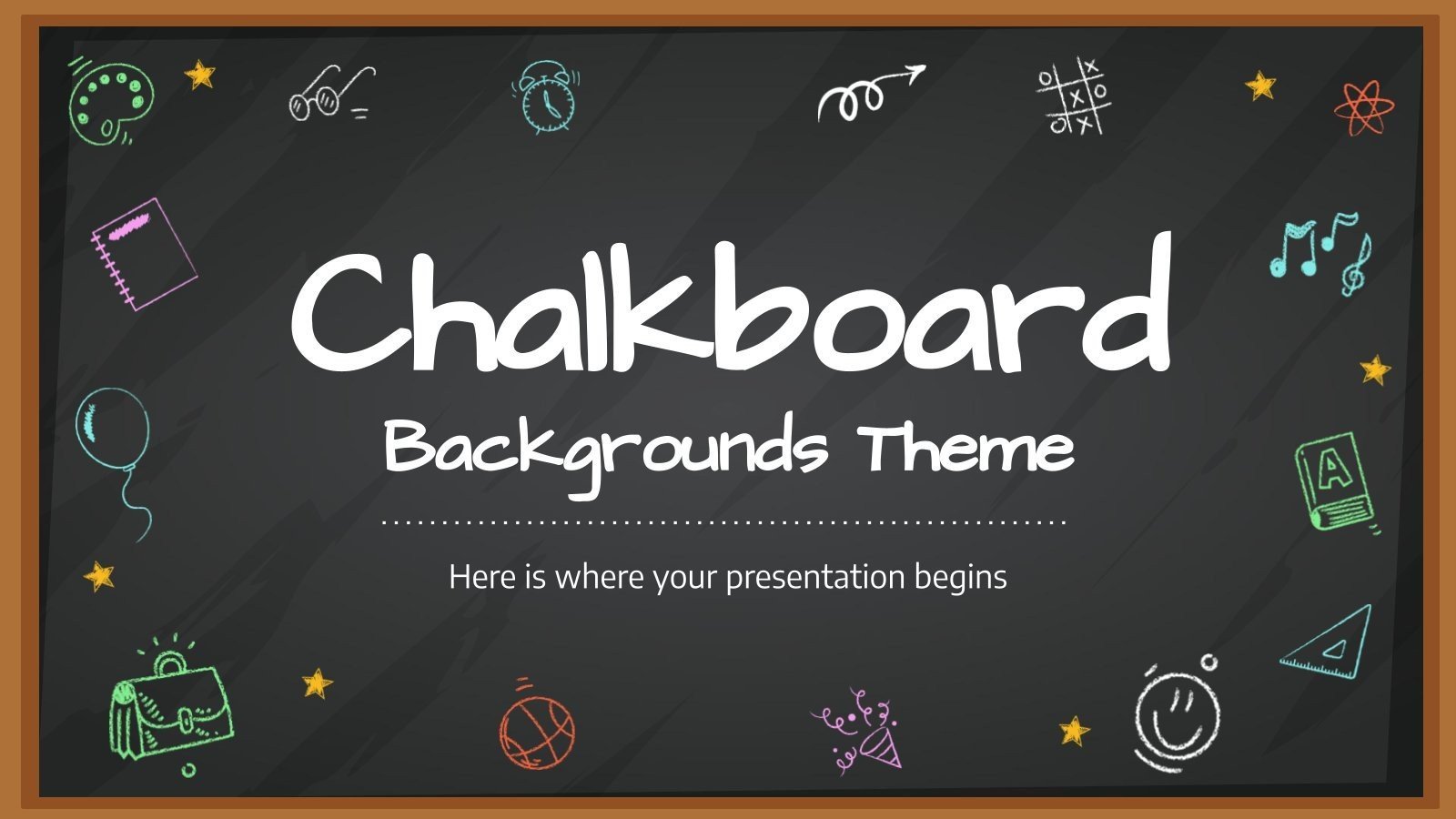 Chalkboard Backgrounds Theme Google Slides & PowerPoint