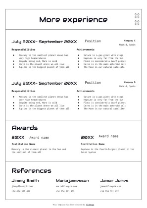 Computer Hardware Engineer CV presentation template 