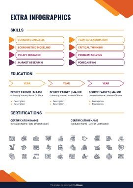 Economist CV presentation template 